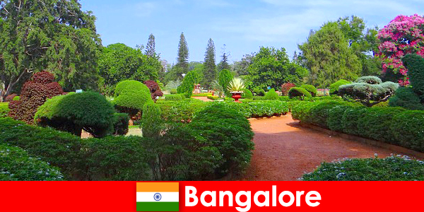 Bangalore Tatilciler yatıştırıcı güzel park ve bahçeler seviyorum