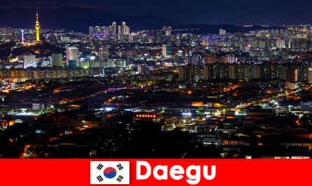 Güney Kore'deki Daegu, seyahat eden öğrenciler için bir çalışma gezisi olarak teknoloji mega kenti