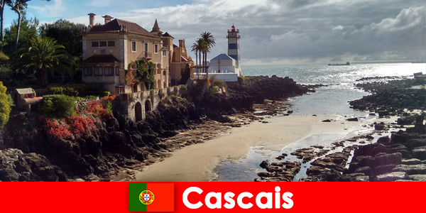Pitoresk Cascais Portekiz kasabasına coşkulu fotoğraf turizmi