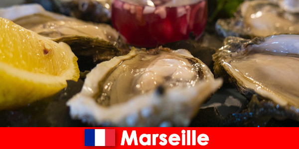 Marsilya Fransa'da taze yakalanmış deniz ürünlerinin ve özel yeteneklerin tadını çıkarın