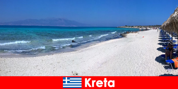 Her yerden stresli gezginler için Girit Yunanistan'a rahatlatıcı tatiller