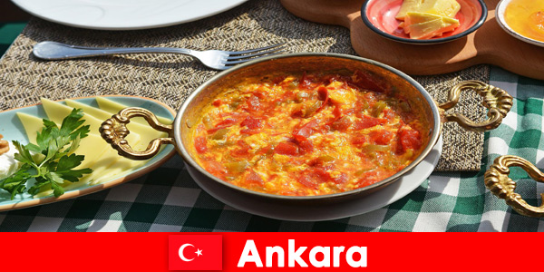 Ankara Türkiye yerel mutfaktan mutfak spesiyaliteleri sunuyor
